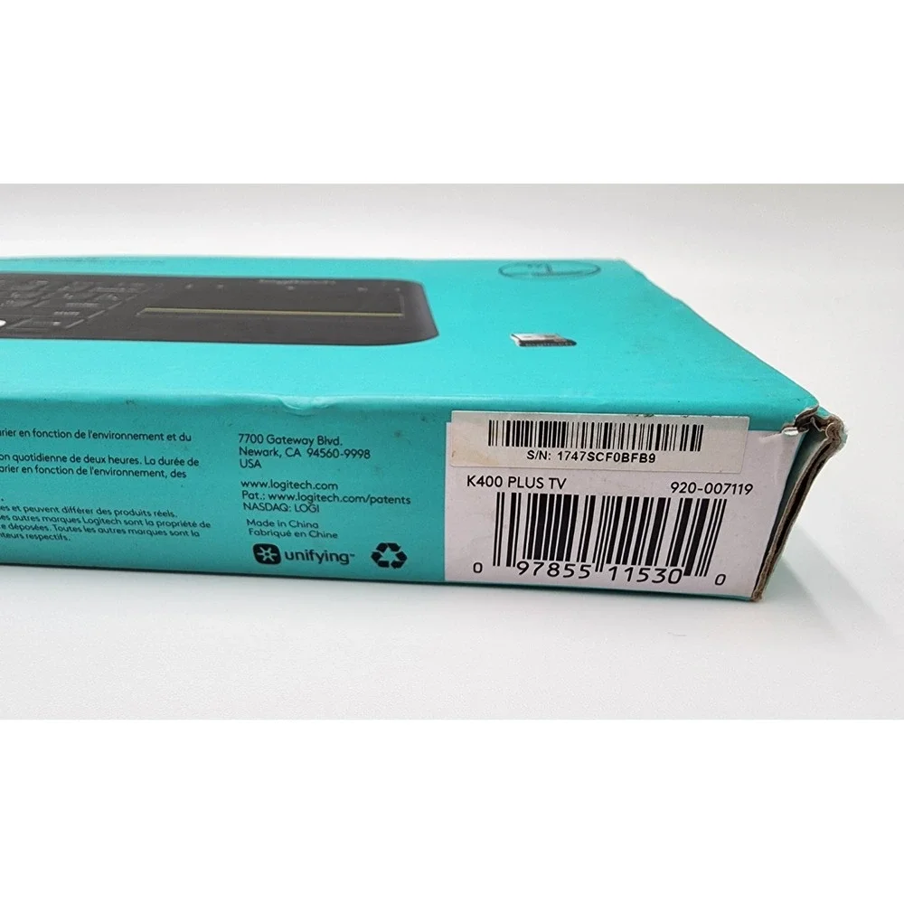 Logitech K400 Plus Wireless Touch With Easy Media Control,built in TouchPad‎